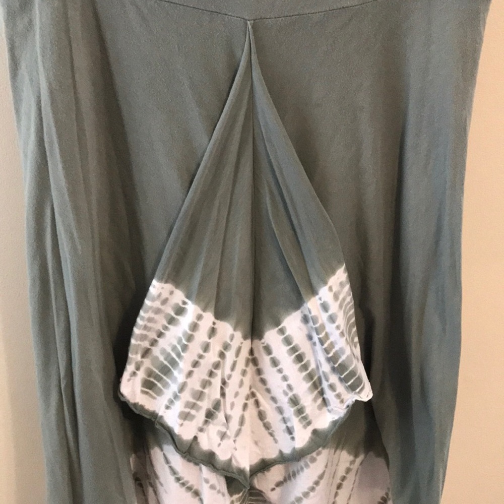 Prana Sage Green & White Tie-Dye Midi Skirt - Picture 2 of 8